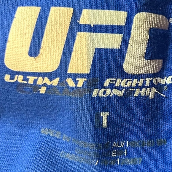 UFC men’s zippered hoodie Royal blue size large- x-large tall - Picture 5 of 10